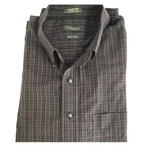 💙 3/$30 Van Heusen XL Gray/Burgandy Long Sleeve